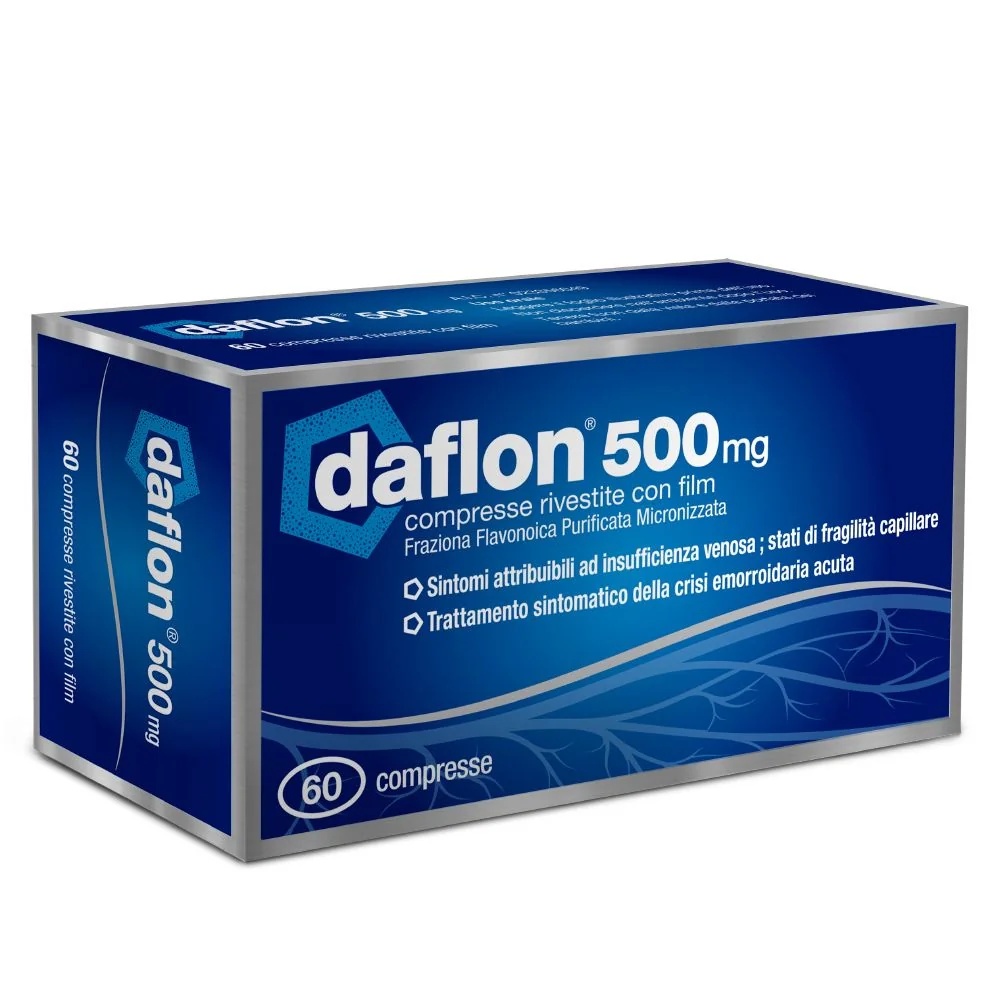 DAFLON Daflon 500 mg 60 Tabletten Flavonoide Gefäßschutzmittel