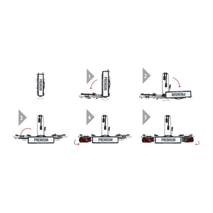 Suporte para bicicletas Eufab Premium para 2 bicicletas - Eufab