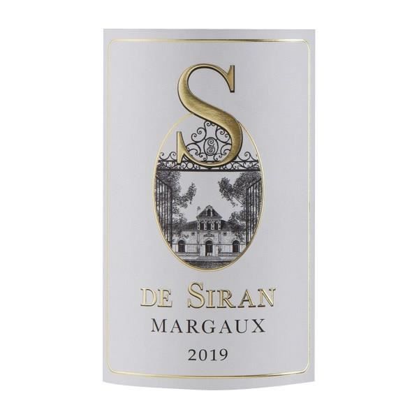 S De Siran 2019 Margaux - Vin rouge de Bordeaux