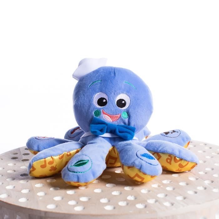 BABY EINSTEIN Peluche, doudou, Poulpe marin Toudou Octoplush™ - Bleu, cadeau bébé, interactif, 3M+