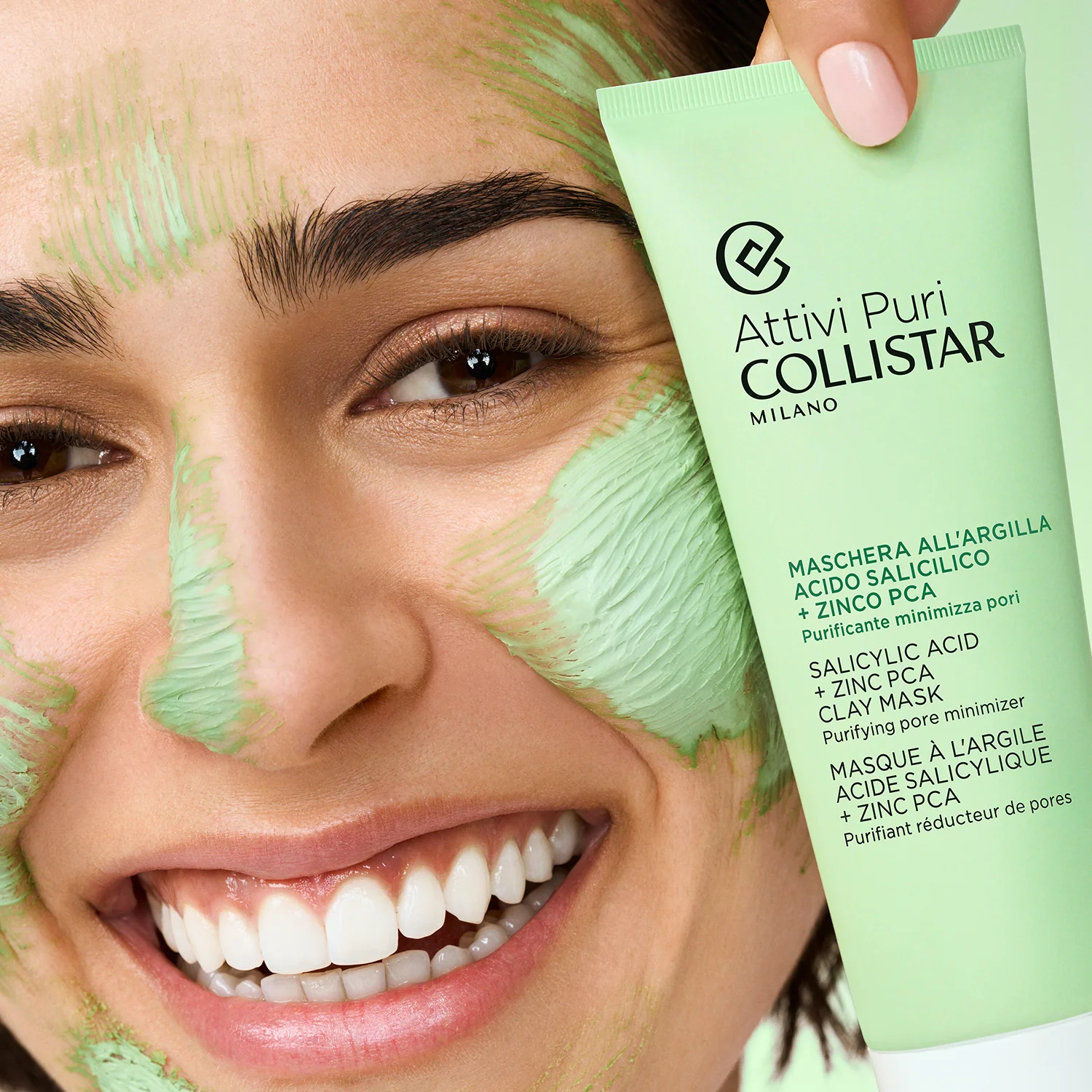 Attivi Puri Maschera All'argilla Acido Salicilico + Zinco PCA - Maschera Purificante viso