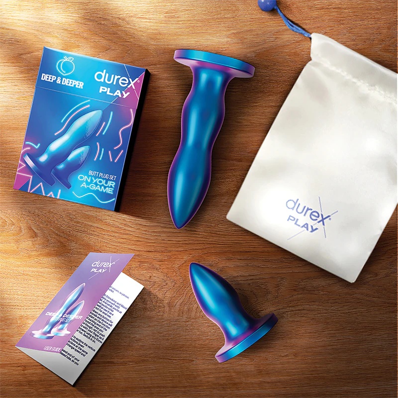 Durex Play Deep & Deeper analinių kamštukų rinkinys