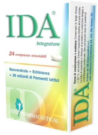ABI PHARMACEUTICAL Ida Nahrungsergänzungsmittel mit Milchsäurebakterien, 24 Schmelztabletten