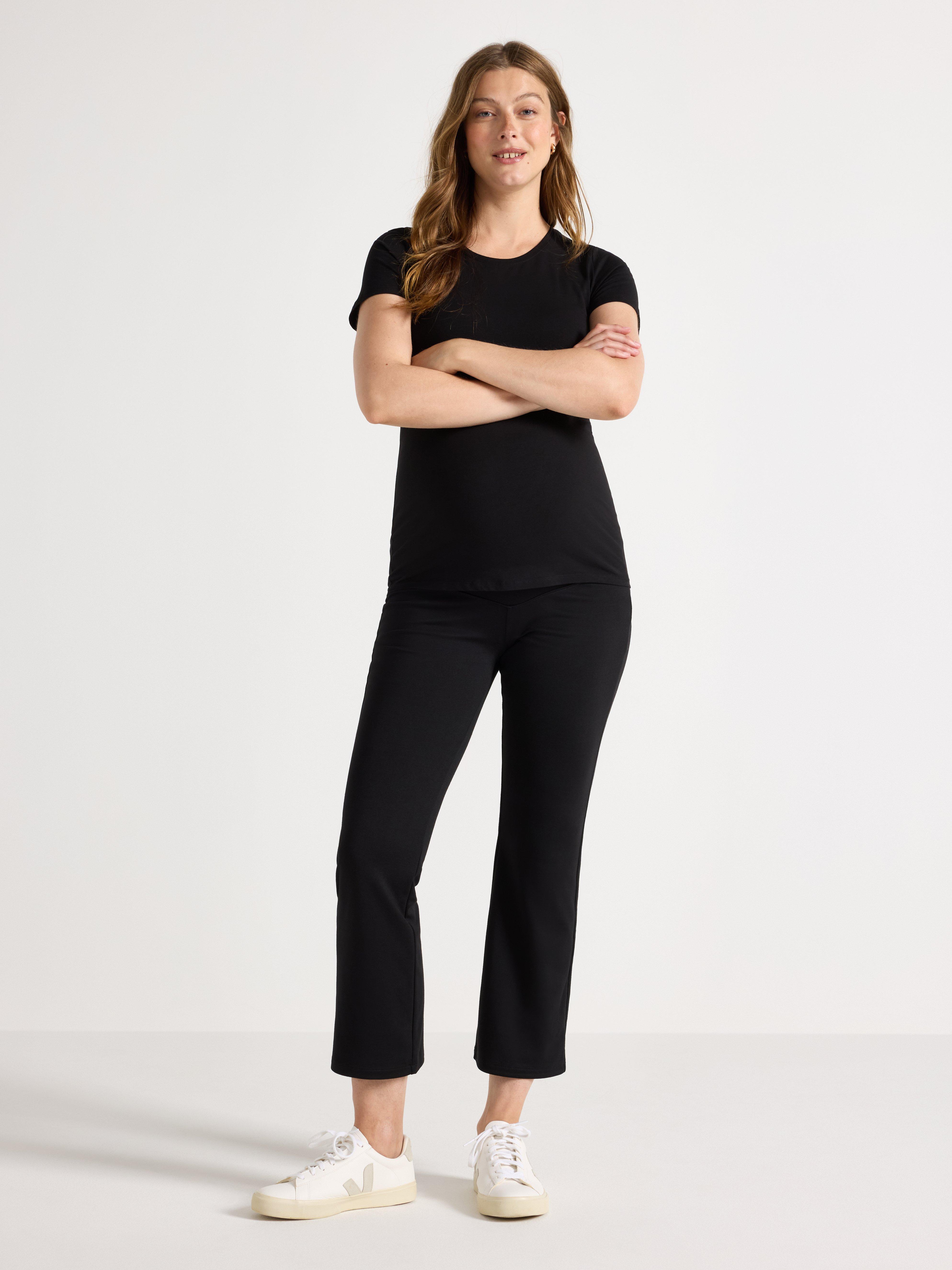 Top de maternidad MOM negro