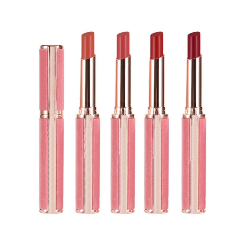Rouge à lèvres mat en tube cigarette, 4 couleurs, effet velours, format fin, waterproof, longue tenue, brillant à lèvres, cosmétique femme TSLM1