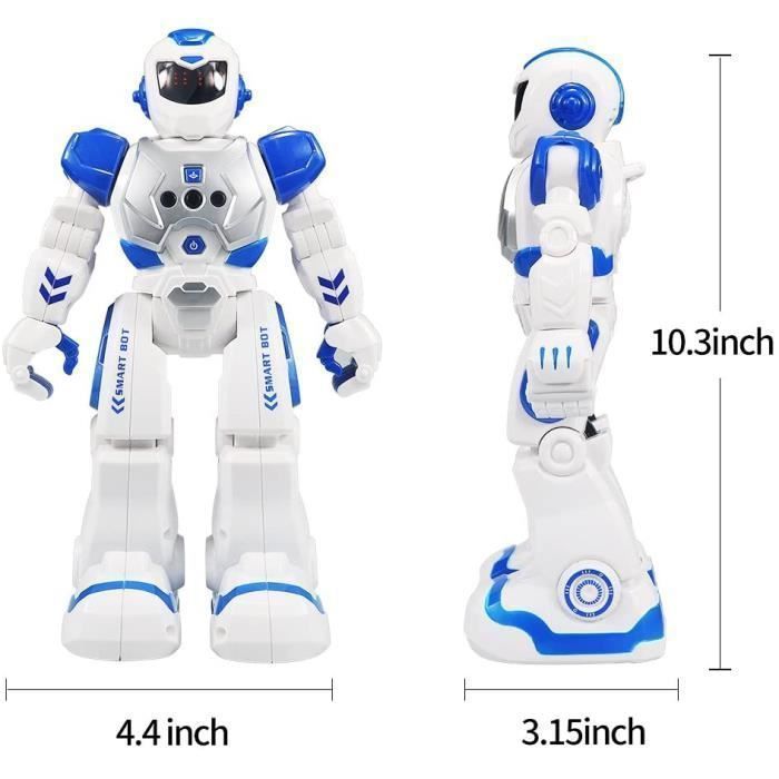 Robot telecomandato per bambini, robot RC programmabile per bambini con funzioni di ballo e canto, controller a infrarossi intelligente, giocattolo