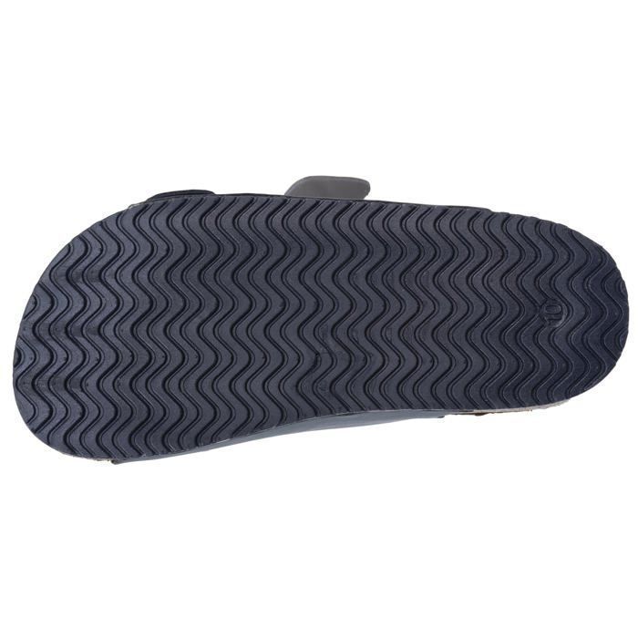 Sandalias Isotoner para niña, ultra cómodas y con doble tira, en color azul marino.