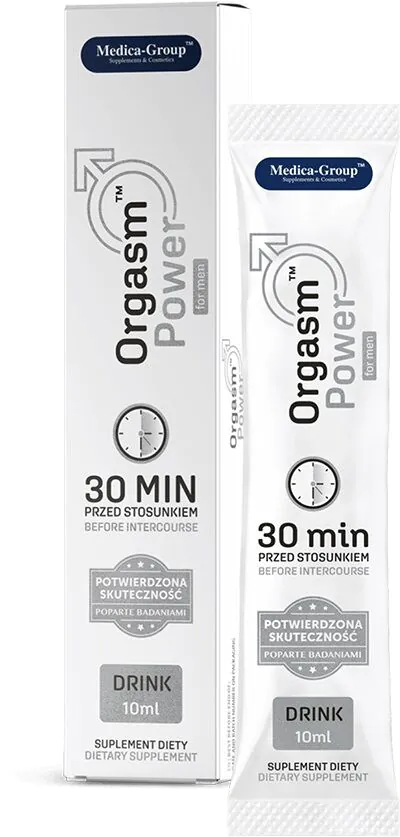 Orgasm Power for Men Drink, Suplement diety w płynie wspomagający potencję i sprawność seksualną mężczyzn