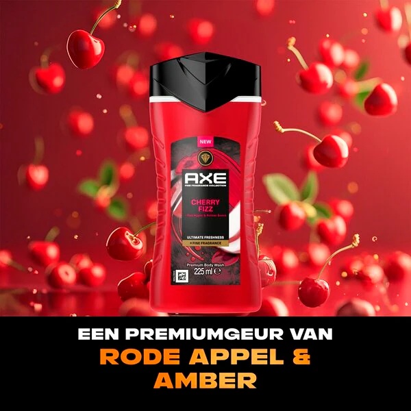 Axe Fine Fragrance Cherry Fizz gel za prhanje<br>225ml