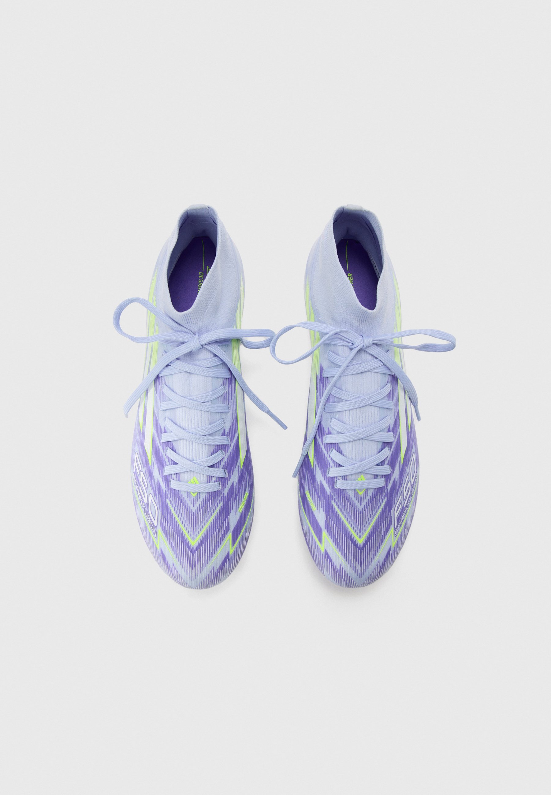 adidas Performance F50 SPARKFUSION PRO - Voetbalschoenen voor stevige ondergrond - violettint/helder citroengeel/paarse rush