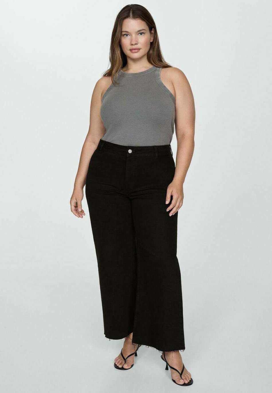 Jeans a zampa Mango - denim nero