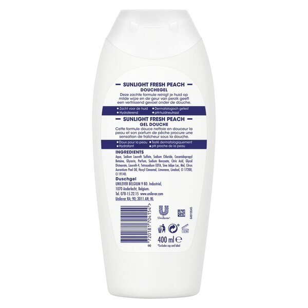„Sunlight“ prausiklis kūnui su gaiviu persiku, 400 ml