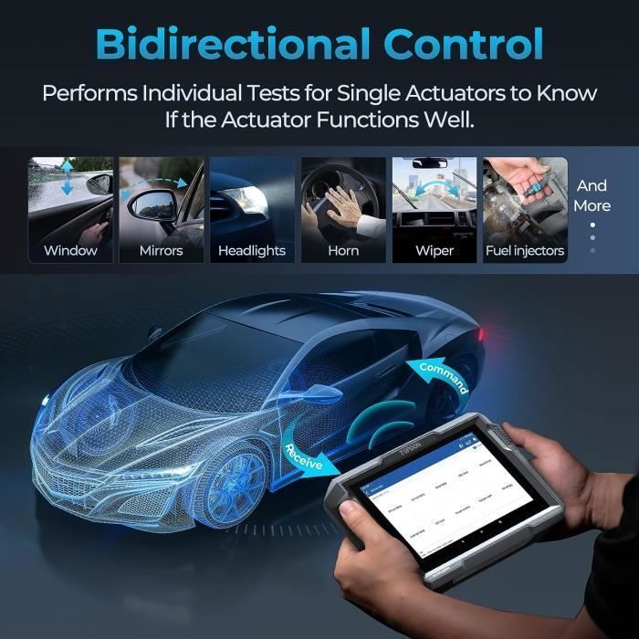 TOPDON ArtiDiag900 Lite OBD2 Ferramenta de Diagnóstico Bidirecional para Todos os Sistemas Automotivos