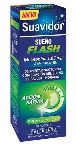 Sublingválny sprej Flash Sleep Melatonín Vitamíny a minerály