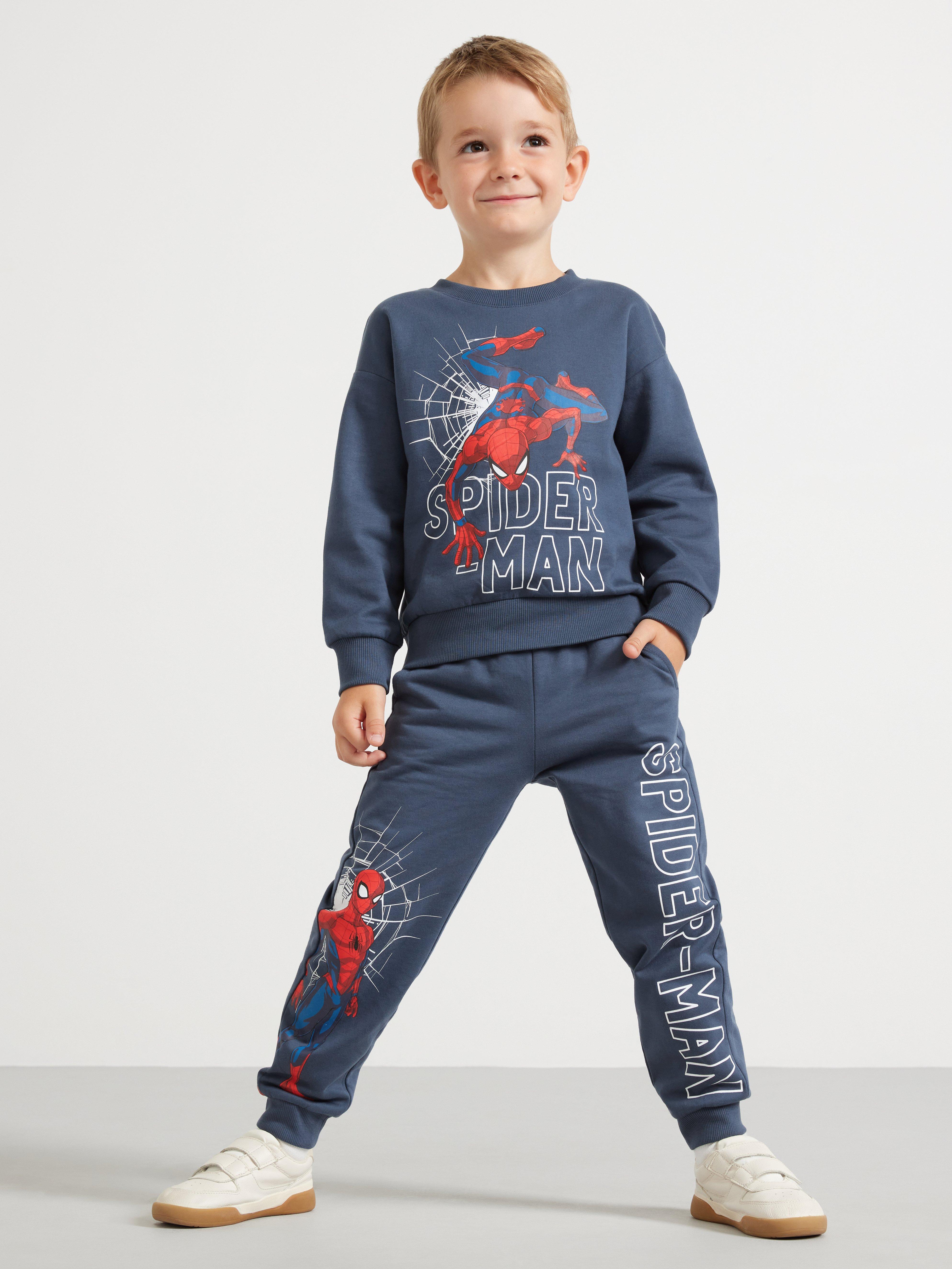 Calça de moletom do Homem-Aranha azul-escura