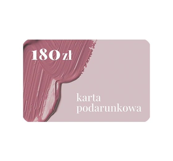 Karta podarunkowa na kwotę 180 złotych