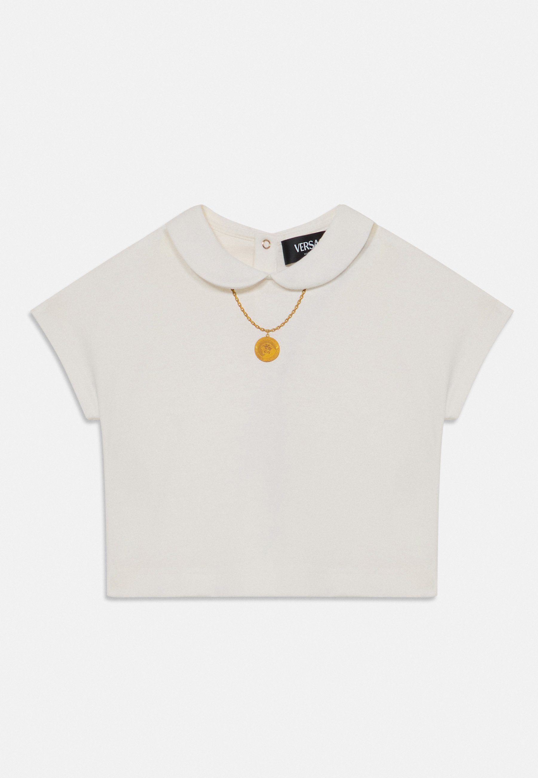 MEDUSA NECKLACE PRINT - T-shirts med print - white/gold-colouredVersace