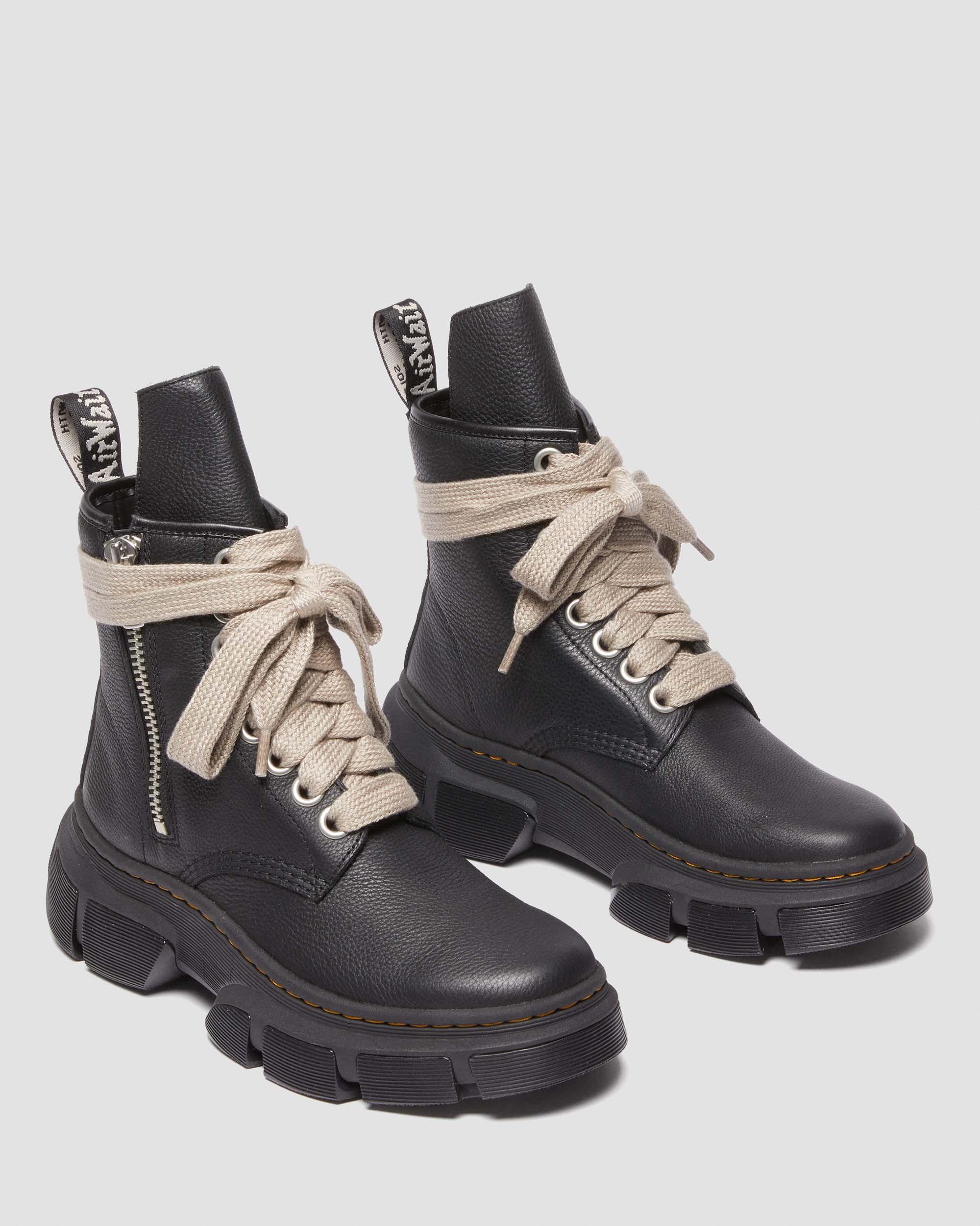 1460 Rick Owens DMXL Leather Lace Up Boots