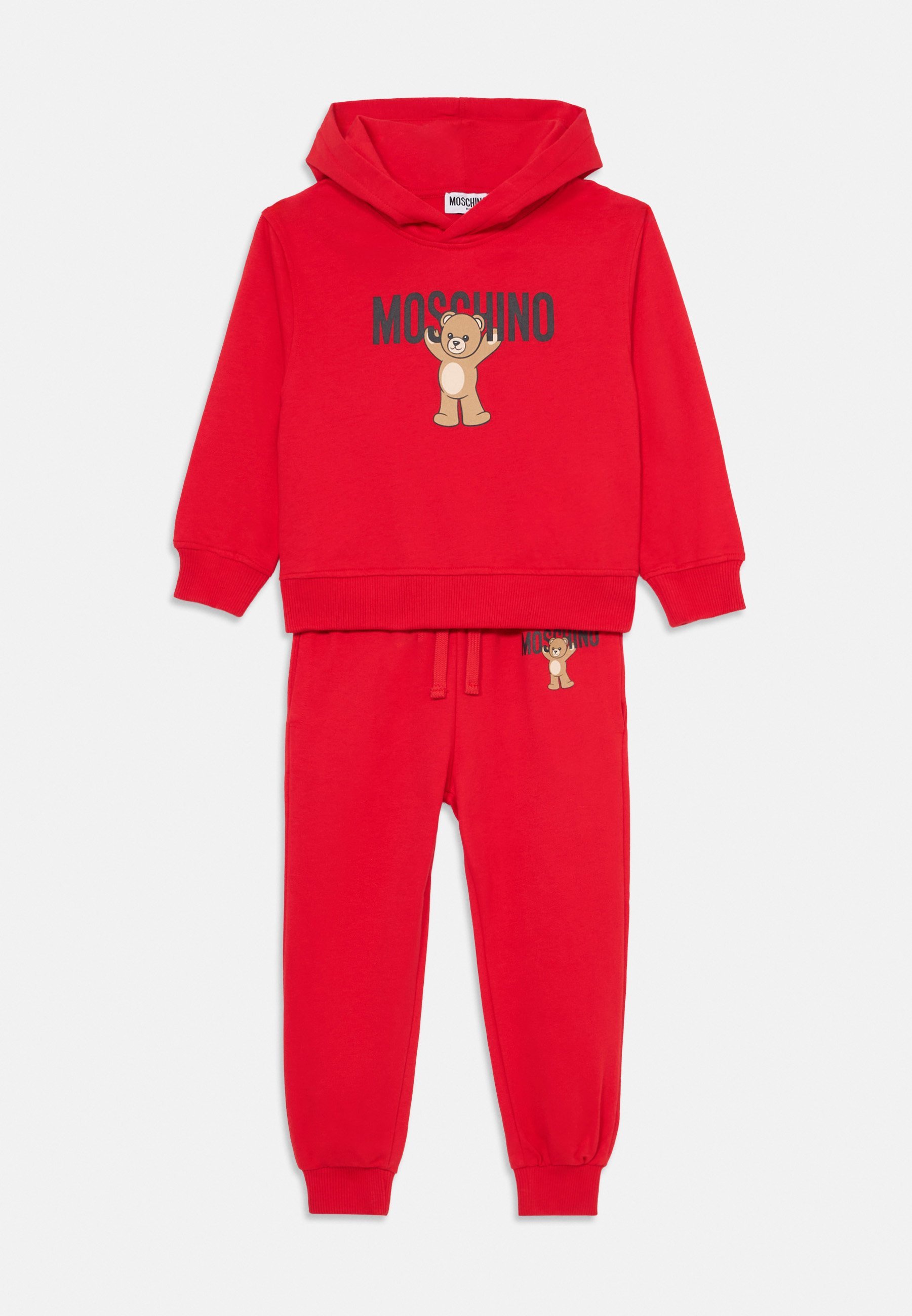 Ensemble de survêtement à capuche Moschino unisexe - Rouge coquelicot