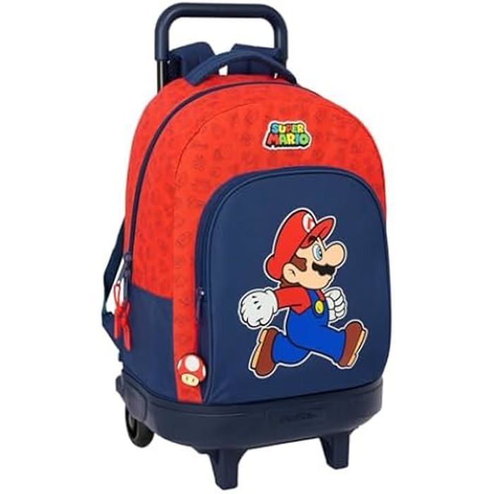 Zaino con ruote SAFTA Super Mario - Compatto - Rimovibile - Comodo