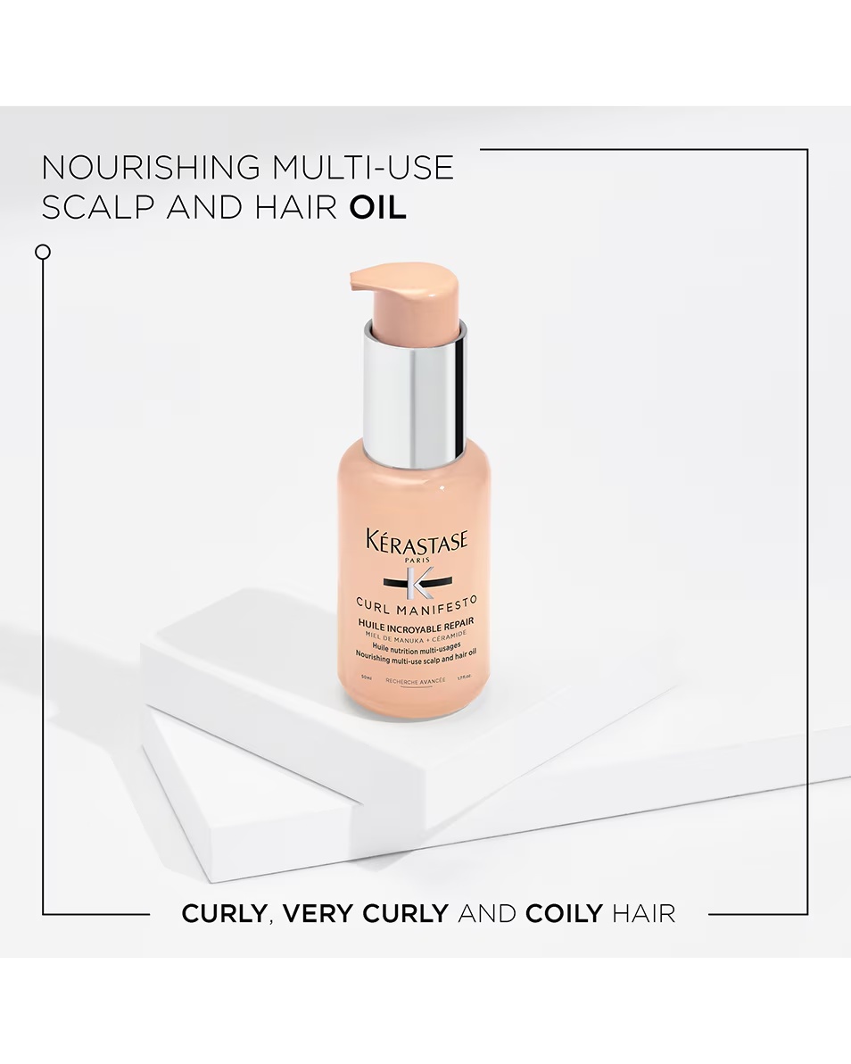 ULEI HRĂNITOR MULTIFUNCȚIONAL KÉRASTASE CURL MANIFESTO HUILE SUBLIME REPAIR PENTRU PĂR CREȚ ȘI CREȚ ȘI PENTRU SCALP