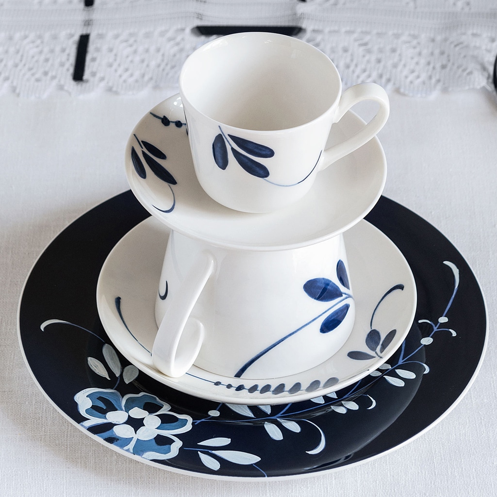 Villeroy & Boch tasse soucoupe à café Vieux Luxembourg Brindille - 1 pièce