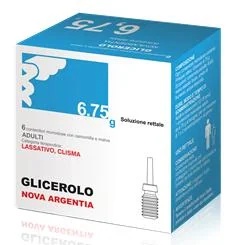 NOVA ARGENTIA Glicerol Nova Argentia 6,75 g Solución rectal 6 microenemas Laxante para el estreñimiento ocasional