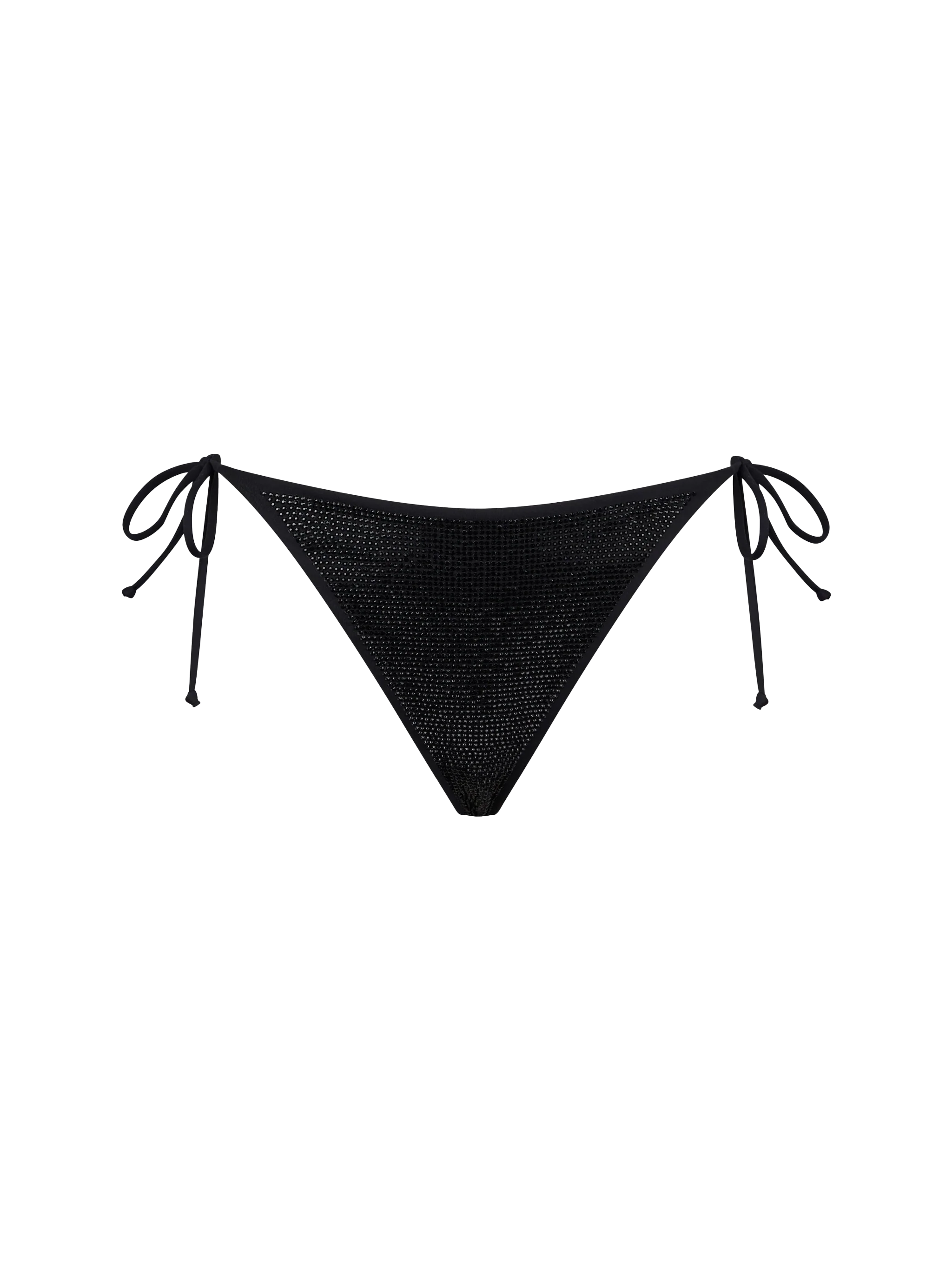 Damenslips mit schwarzen Strasssteinen