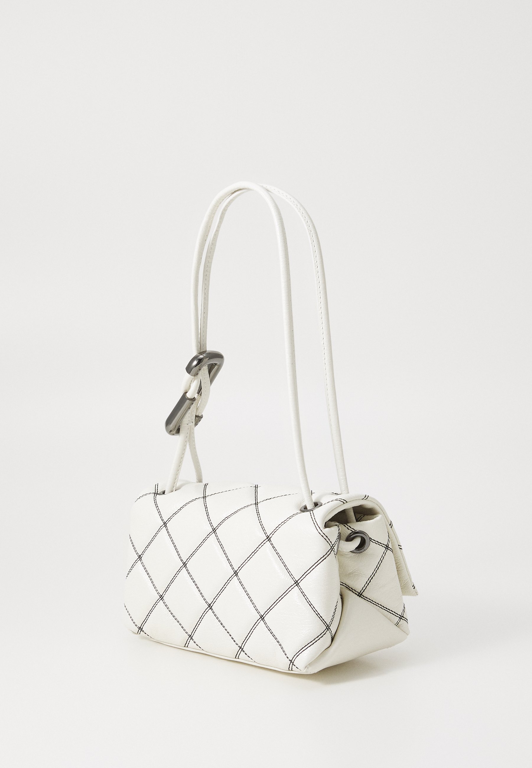 MARC JACOBS THE MINI SHOULDER - Torebka - biała/czarna