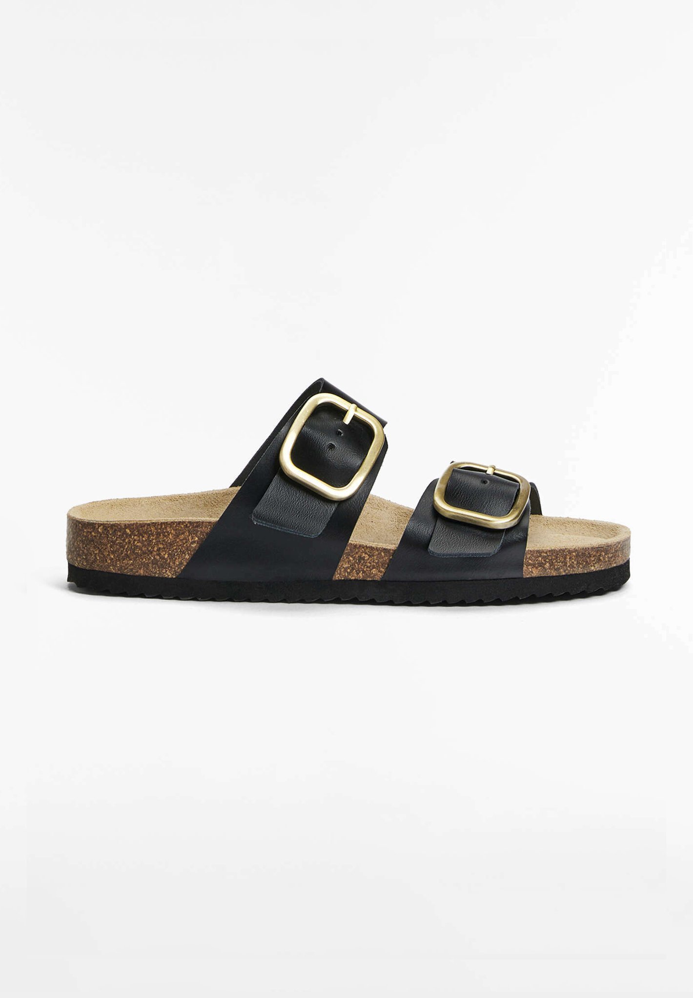 OYSHO BUCKLE - Muiltjes - zwart