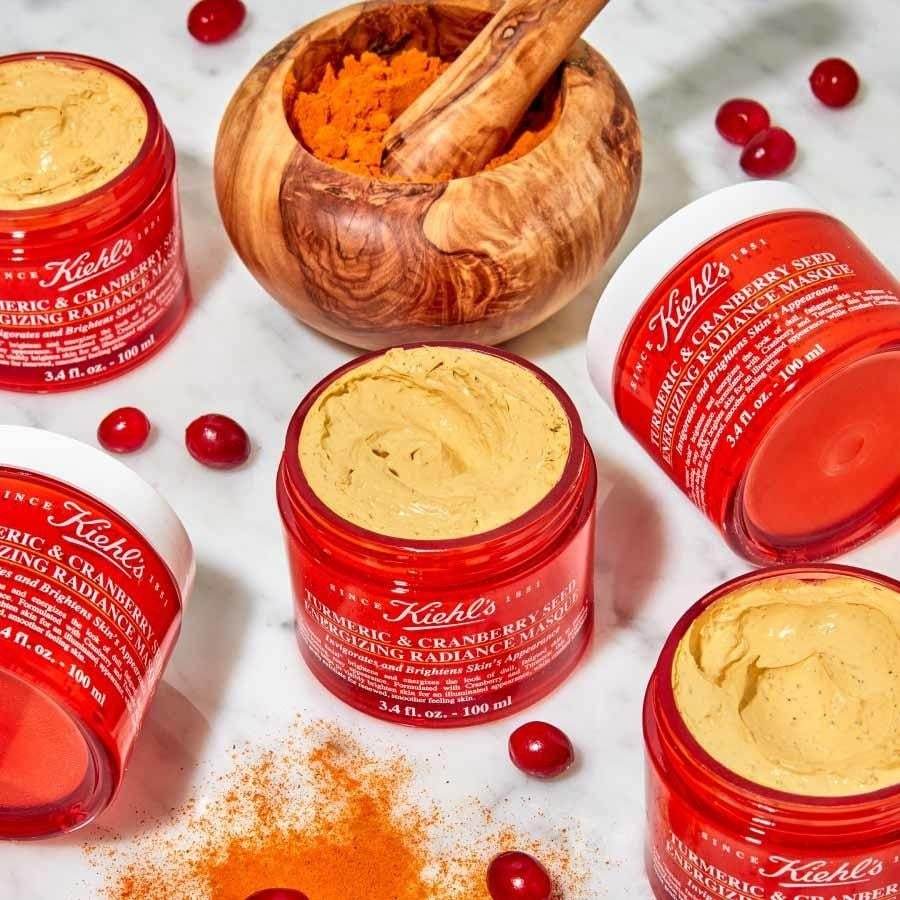 Kiehl's Glow Mask Kurkuma-Dzērveņu-Samen Enerģizējošs starojums - 100 ml