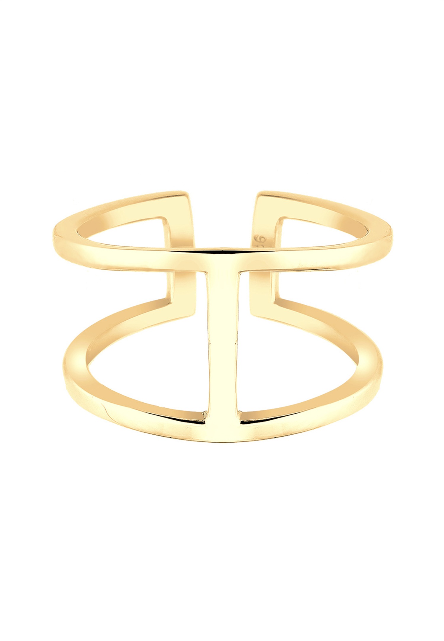 Elli Geo Tendance Minimale Bague Femme - (925/1000) Argent