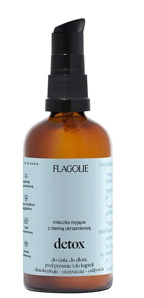 Flagolie Detox Mleczko myjące z ziemią okrzemkową