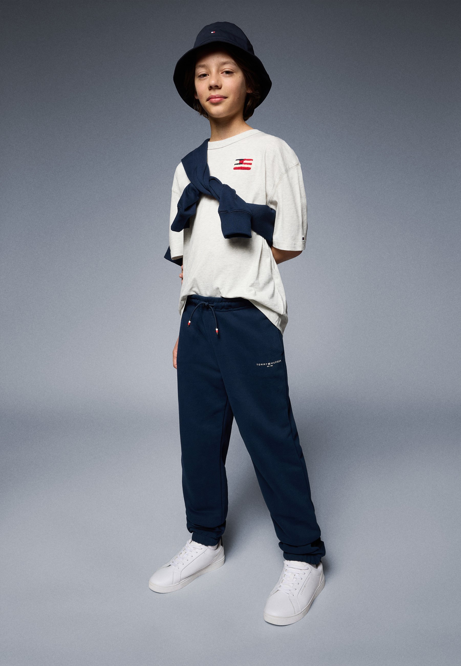 Tommy Hilfiger MINI CORP UNISEX - Pantaloni della tuta - blu notte scuro