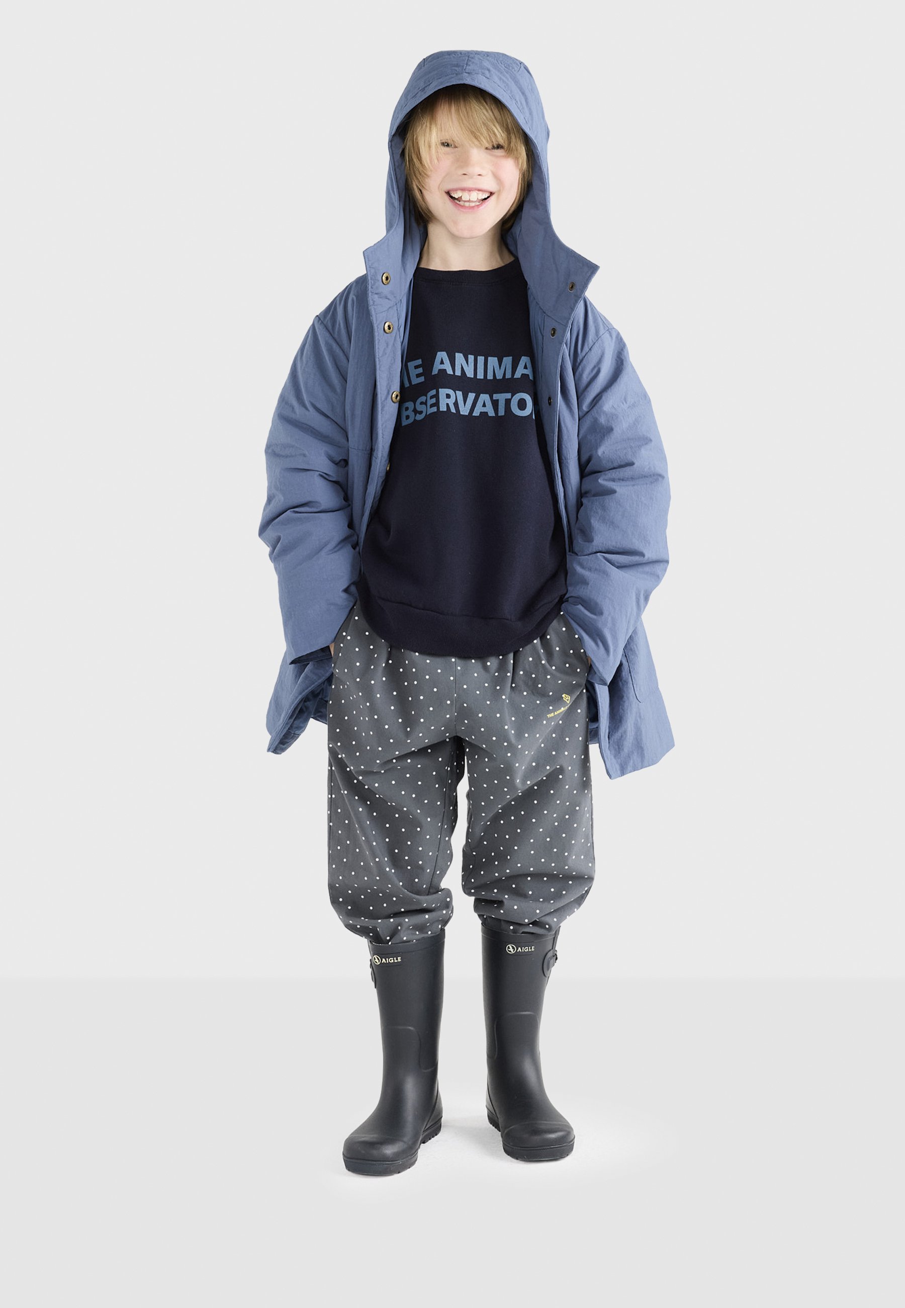 L'OBSERVATOIRE DES ANIMAUX LEO - Sweat-shirt - bleu marine
