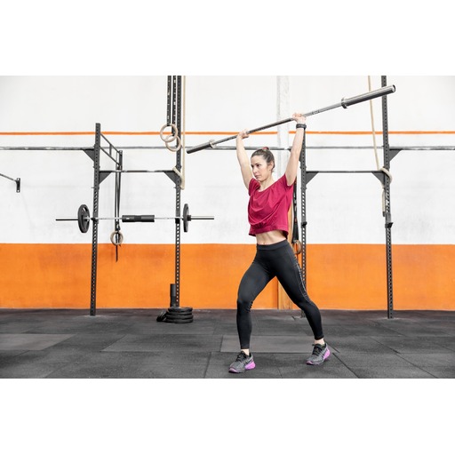  Zestaw do treningu siłowego Fitfiu: sztanga olimpijska 20 kg, pianka ochronna i 2 zaciski