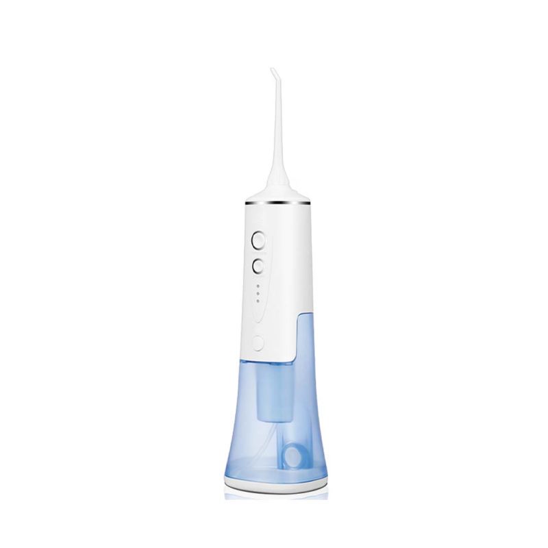 Irygator do zębów USB z akumulatorem, przenośny, 3 tryby, zbiornik 200 ml, bezprzewodowy irygator do jamy ustnej, IPX7, pulsacyjny, 4-dyszowy, do czyszczenia zębów