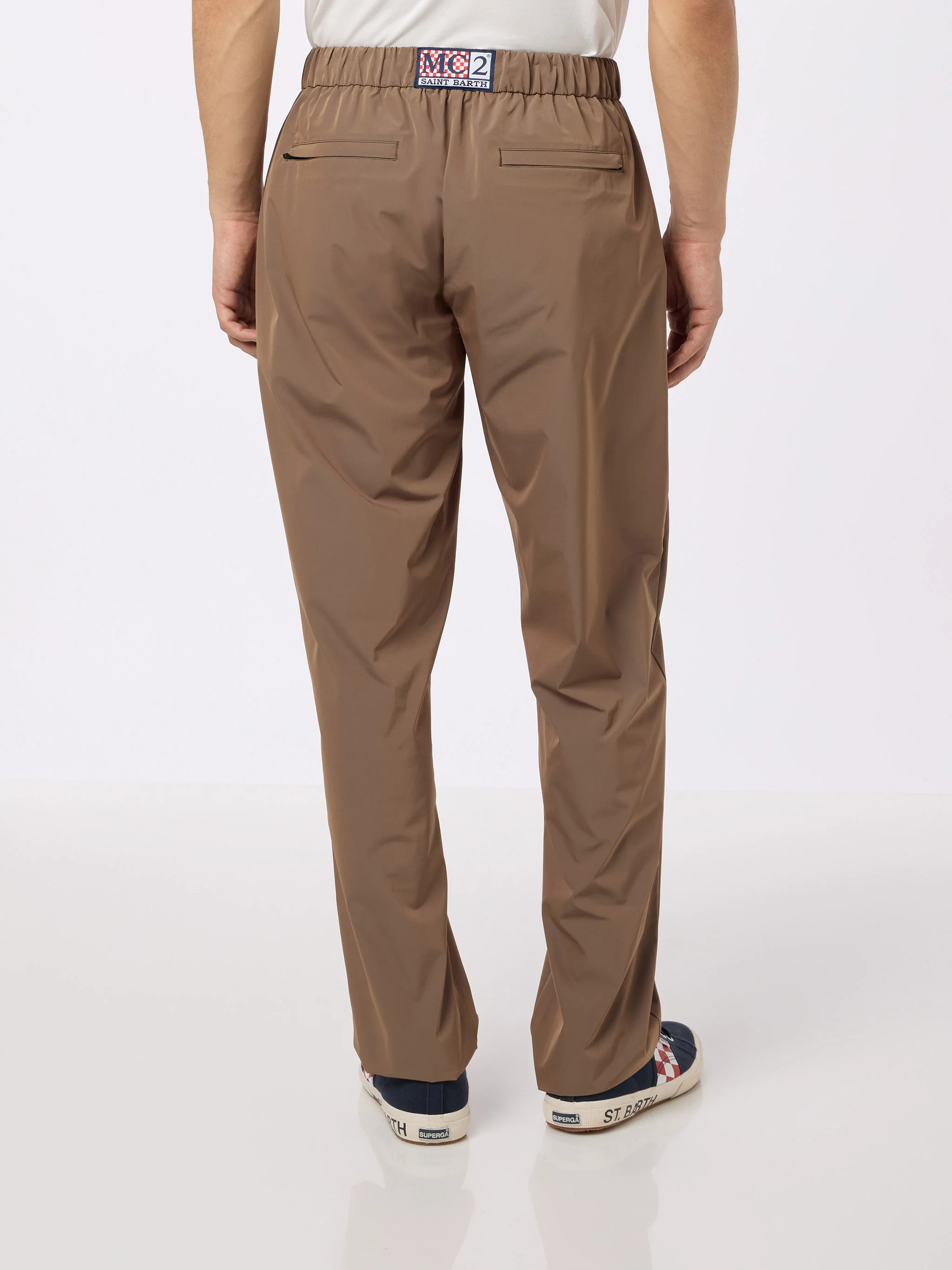 Porter heren kaki casual broek