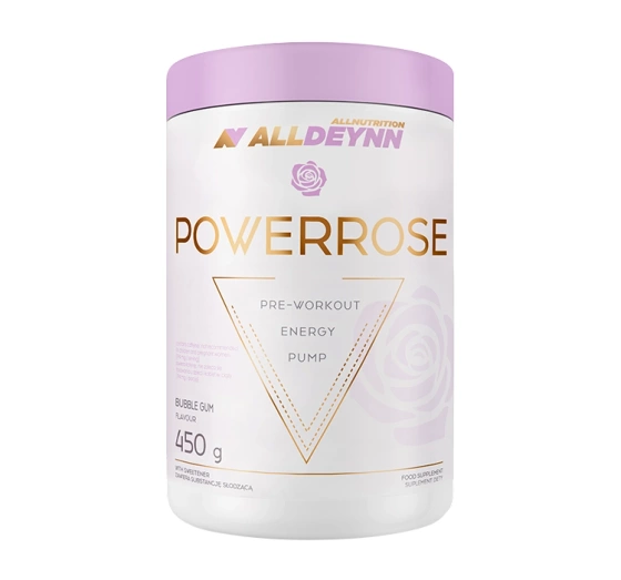 Allnutrition Alldeynn Powerrose przedtreningówka suplement diety Bubble Gum 450 g