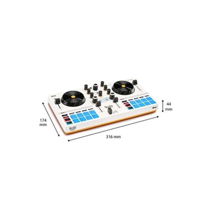 HERCULES DJ CONTROL MIX ULTRA - Bluetooth DJ Controller for Smartphones (iOS and Android) - Wireless