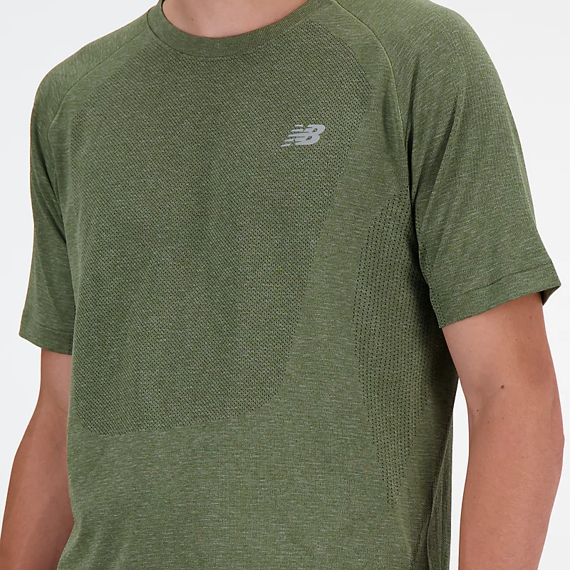Camiseta masculina de malha - VERDE-OLIVA ESCURO