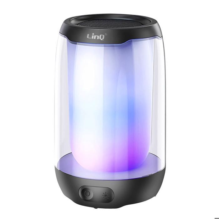 Mini Enceinte Bluetooth - LINQ - 5W - Étanche IPX6 - Autonomie 6h - LED RGB 11 Couleurs