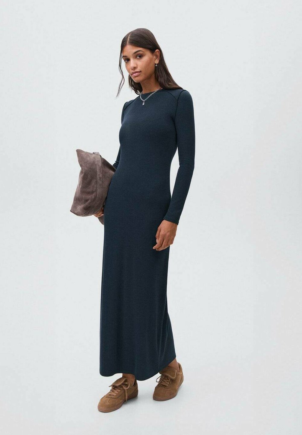 Robe longue Mango Kids TEEN - bleu marine