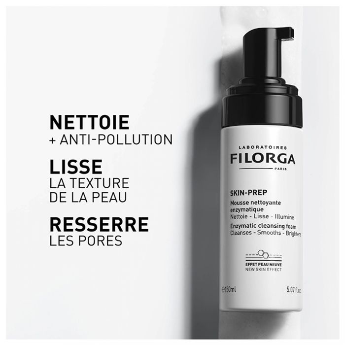 Filorga SKIN-PREP Duo Mousse Nettoyante Enzymatique Visage & Yeux 2 x 150 ml Offre Spéciale