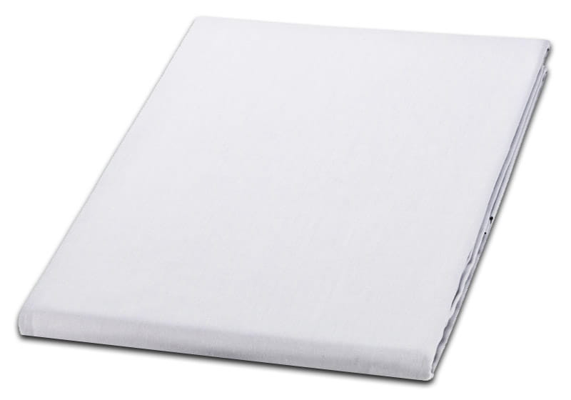 Prześcieradło bawełniane 140x200 Noris białe jednobarwne