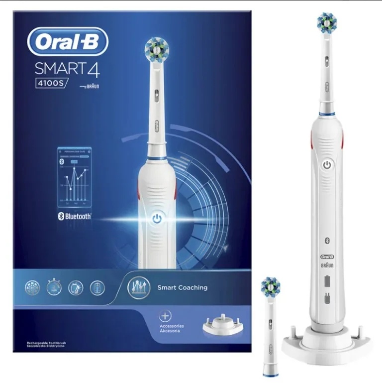 Oral-B Smart 4 4100S oplaadbare elektrische tandenborstel wit