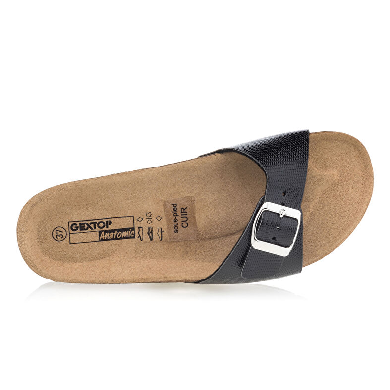 Sandali neri da donna / Scarpe aperte in punta