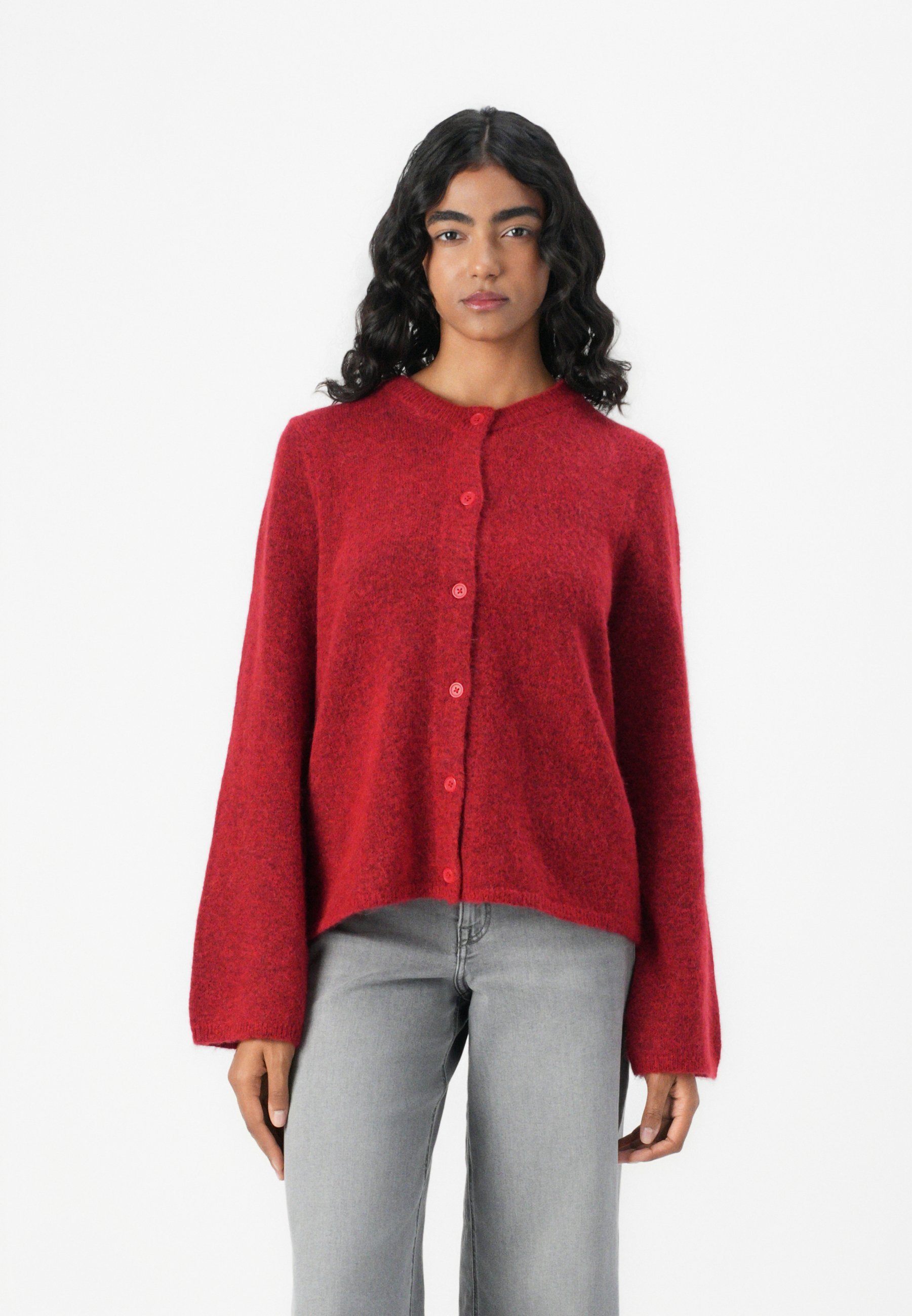 Selected Femme SLFLULU NEUER CARDIGAN - Cardigan - Reitrot