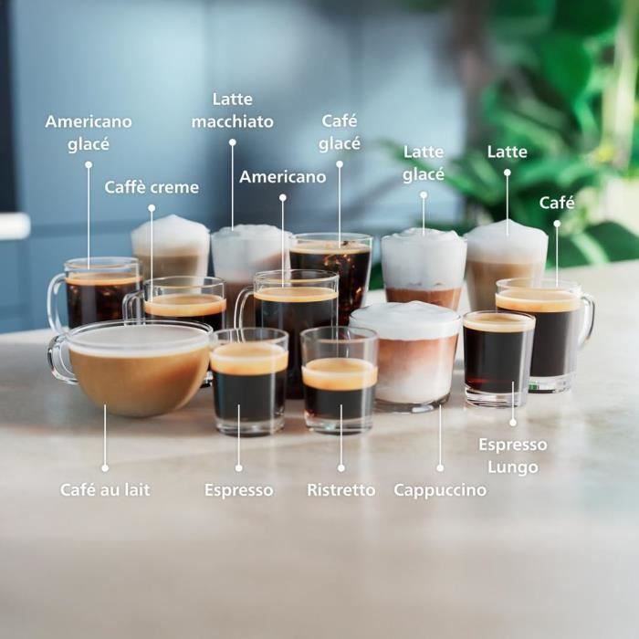 Machine à Expresso - Philips - 5500 Series - 20 Boissons - Carafe à Lait LatteGo - 1,8 L