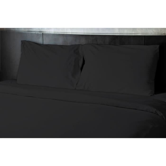 Lenzuolo piano - HOME LINGE PASSION - HP72093 - microfibra 82 g - 240 x 300 cm - Nero